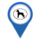 A blue icon that indicates a Great Dane trailer dealer.